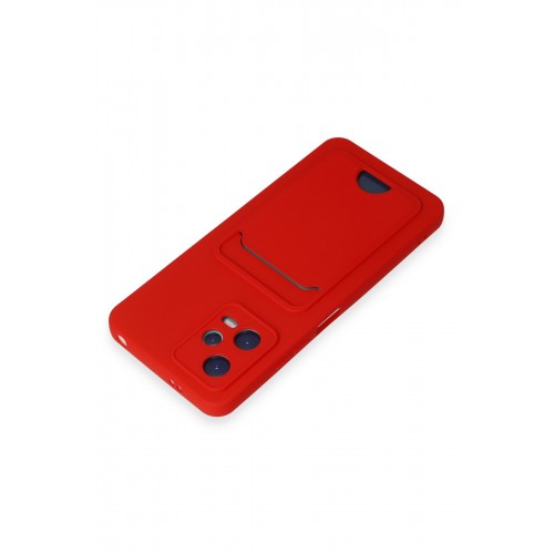 Newface Xiaomi Redmi Note 12 5G Kılıf Kelvin Kartvizitli Silikon - Kırmızı Newface Xiaomi Redmi Note 12 5G Kılıf Kelvin Kartvizitli Silikon - Kırmızı