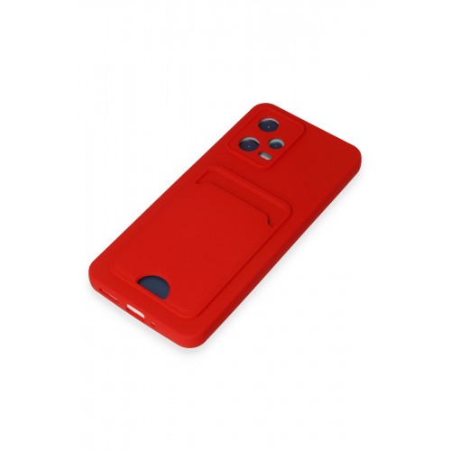 Newface Xiaomi Redmi Note 12 5G Kılıf Kelvin Kartvizitli Silikon - Kırmızı Newface Xiaomi Redmi Note 12 5G Kılıf Kelvin Kartvizitli Silikon - Kırmızı