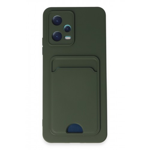 Newface Xiaomi Redmi Note 12 5G Kılıf Kelvin Kartvizitli Silikon - Koyu Yeşil Newface Xiaomi Redmi Note 12 5G Kılıf Kelvin Kartvizitli Silikon - Koyu Yeşil