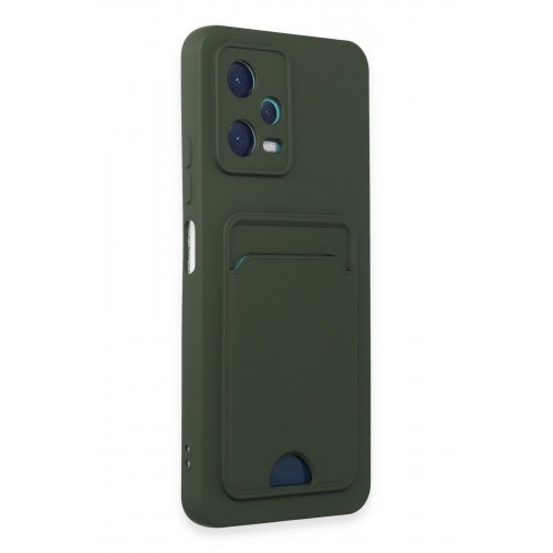 Newface Xiaomi Redmi Note 12 5G Kılıf Kelvin Kartvizitli Silikon - Koyu Yeşil Newface Xiaomi Redmi Note 12 5G Kılıf Kelvin Kartvizitli Silikon - Koyu Yeşil