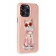 Newface iPhone 14 Pro Kılıf Nimmy Glass Desenli Kapak - Pembe Newface iPhone 14 Pro Kılıf Nimmy Glass Desenli Kapak - Pembe