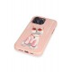 Newface iPhone 14 Pro Kılıf Nimmy Glass Desenli Kapak - Pembe Newface iPhone 14 Pro Kılıf Nimmy Glass Desenli Kapak - Pembe