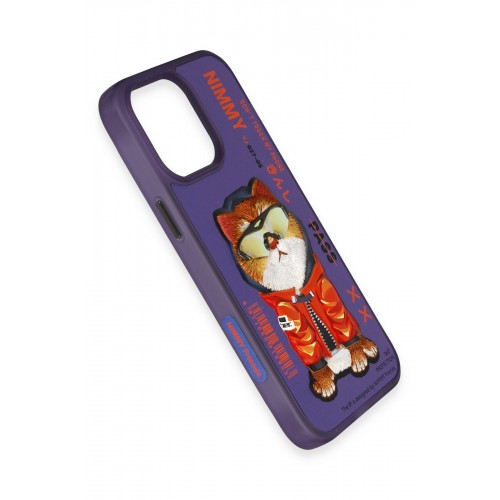 Newface iPhone 14 Pro Kılıf Nimmy Glass Desenli Kapak - Mavi Newface iPhone 14 Pro Kılıf Nimmy Glass Desenli Kapak - Mavi
