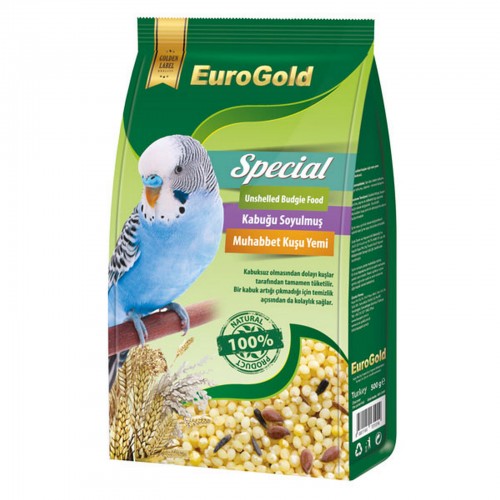 EuroGold Special Kabuksuz Muhabbet Kuşu Yemi 500gr EuroGold Special Kabuksuz Muhabbet Kuşu Yemi 500gr