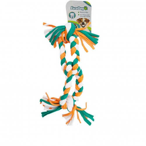 EuroDog Köpek Diş İpi 2 Halka 35cm (Tur-Yeş-Bey) EuroDog Köpek Diş İpi 2 Halka 35cm (Tur-Yeş-Bey)