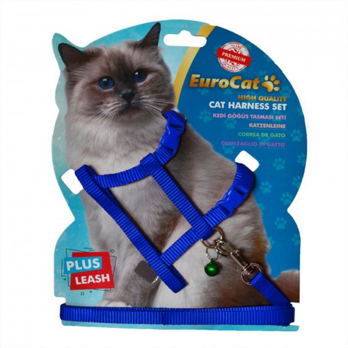 EuroCat Kedi Göğüs Tasması Mavi EuroCat Kedi Göğüs Tasması Mavi