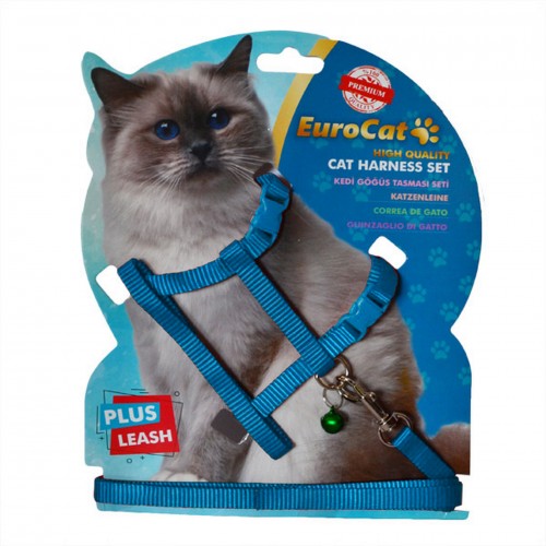 EuroCat Kedi Göğüs Tasması Açık Mavi EuroCat Kedi Göğüs Tasması Açık Mavi