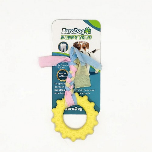 EuroDog Puppy Toys Sarı Çark Diş Kaşıma Oyuncağı EuroDog Puppy Toys Sarı Çark Diş Kaşıma Oyuncağı