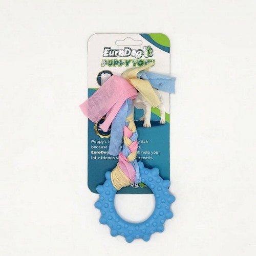 EuroDog Puppy Toys Mavi Çark Diş Kaşıma Oyuncağı EuroDog Puppy Toys Mavi Çark Diş Kaşıma Oyuncağı