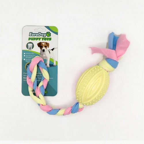 EuroDog Puppy Toys Sarı Rugby Topu Diş Kaşıma Oy. EuroDog Puppy Toys Sarı Rugby Topu Diş Kaşıma Oy.