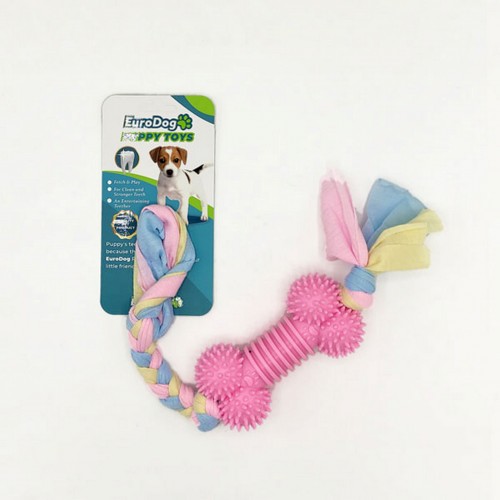 EuroDog Puppy Toys Pembe Kemik Diş Kaşıma Oyuncağı EuroDog Puppy Toys Pembe Kemik Diş Kaşıma Oyuncağı
