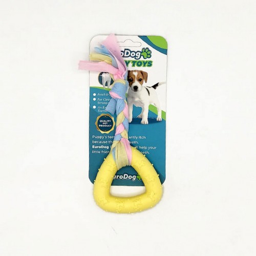 EuroDog Puppy Toys Sarı Üçgen Diş Kaşıma Oyuncağı EuroDog Puppy Toys Sarı Üçgen Diş Kaşıma Oyuncağı