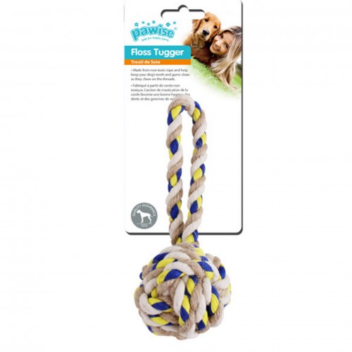 Pawise Floss Tugger Tutma Saplı İp Toplu Köpek Oyuncağı 23 cm Pawise Floss Tugger Tutma Saplı İp Toplu Köpek Oyuncağı 23 cm