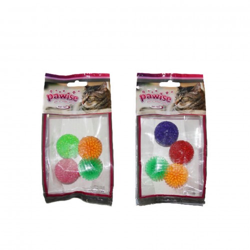 Pawise Glitter Ball 4 Adet Kedi Topu Pawise Glitter Ball 4 Adet Kedi Topu
