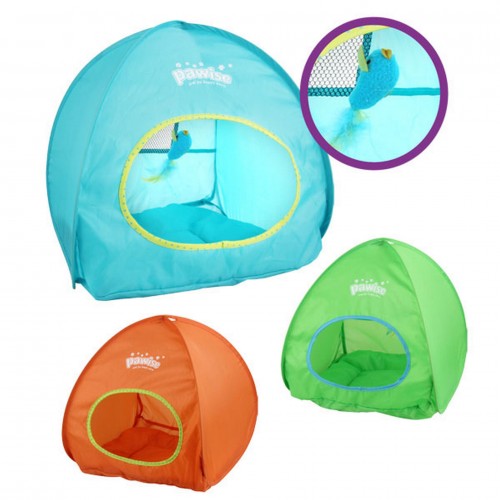 Pawise Kuş Oyuncaklı Kedi Çadırı 40x46,5 cm Pawise Kuş Oyuncaklı Kedi Çadırı 40x46,5 cm