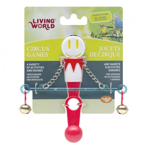 Living World Zilli Denge Çubuğu Kuş Oyuncağı Kırmızı Beyaz Living World Zilli Denge Çubuğu Kuş Oyuncağı Kırmızı Beyaz