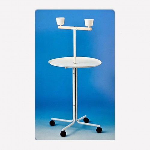 Papağan Sehpası Beyaz 58 cm Çap x 120 cm H Papağan Sehpası Beyaz 58 cm Çap x 120 cm H