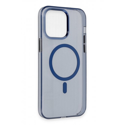 Newface iPhone 13 Pro Max Kılıf Tron Şeffaf Magsafe Kapak - Mavi Newface iPhone 13 Pro Max Kılıf Tron Şeffaf Magsafe Kapak - Mavi