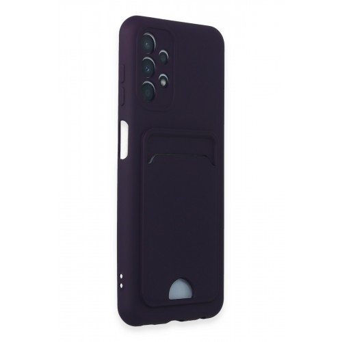 Newface Samsung Galaxy A13 4G Kılıf Kelvin Kartvizitli Silikon - Derin Mor Newface Samsung Galaxy A13 4G Kılıf Kelvin Kartvizitli Silikon - Derin Mor