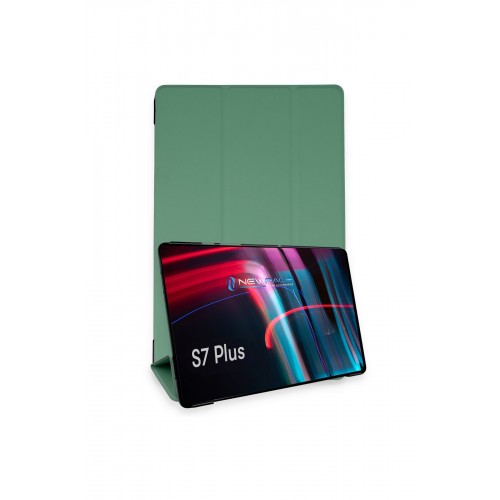Newface Samsung Galaxy T970 Tab S7 Plus 12.4 Kılıf Tablet Smart Kılıf - Koyu Yeşil Newface Samsung Galaxy T970 Tab S7 Plus 12.4 Kılıf Tablet Smart Kılıf - Koyu Yeşil