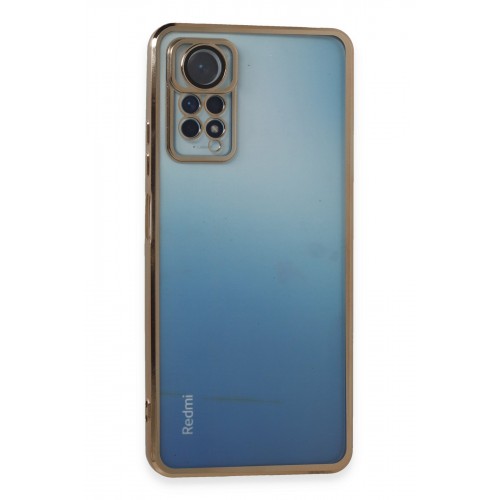 Newface Xiaomi Redmi Note 12 Pro 4G Kılıf Razer Lensli Silikon - Gold
