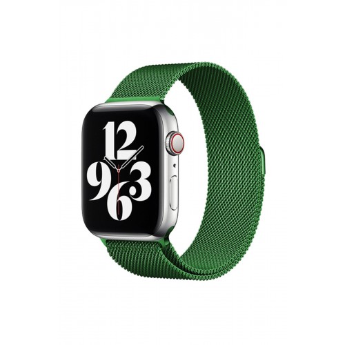 Newface Apple Watch Ultra 49mm Metal Mıknatıslı Kordon - Yeşil