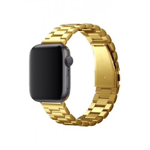 Newface Apple Watch Ultra 49mm Metal Baklalı Kordon - Gold Newface Apple Watch Ultra 49mm Metal Baklalı Kordon - Gold