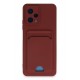 Newface Xiaomi Poco X5 5G Kılıf Kelvin Kartvizitli Silikon - Bordo Newface Xiaomi Poco X5 5G Kılıf Kelvin Kartvizitli Silikon - Bordo