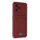 Newface Xiaomi Poco X5 5G Kılıf Kelvin Kartvizitli Silikon - Bordo Newface Xiaomi Poco X5 5G Kılıf Kelvin Kartvizitli Silikon - Bordo