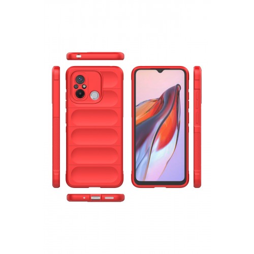 Newface Xiaomi Redmi 12C Kılıf Optimum Silikon - Kırmızı Newface Xiaomi Redmi 12C Kılıf Optimum Silikon - Kırmızı