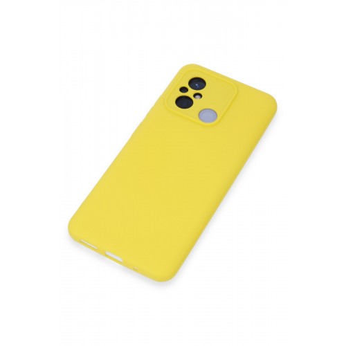 Newface Xiaomi Redmi 12C Kılıf Nano içi Kadife Silikon - Sarı Newface Xiaomi Redmi 12C Kılıf Nano içi Kadife Silikon - Sarı