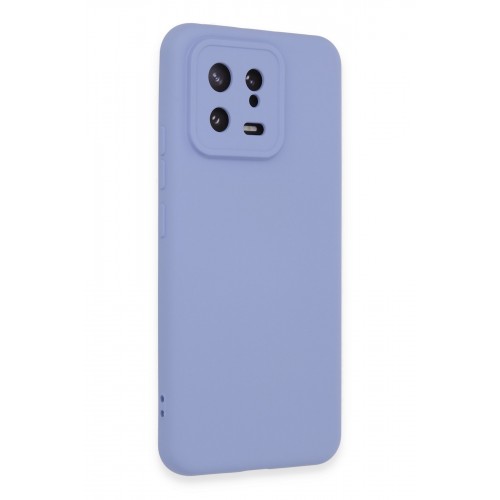 Newface Xiaomi Mi 13 Kılıf Nano içi Kadife Silikon - Lila Newface Xiaomi Mi 13 Kılıf Nano içi Kadife Silikon - Lila