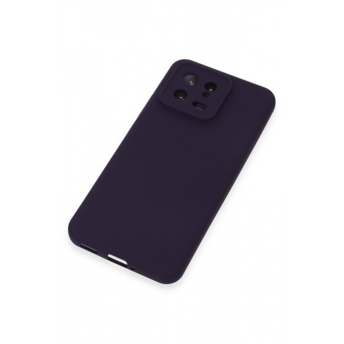 Newface Xiaomi Mi 13 Kılıf Nano içi Kadife Silikon - Mor Newface Xiaomi Mi 13 Kılıf Nano içi Kadife Silikon - Mor