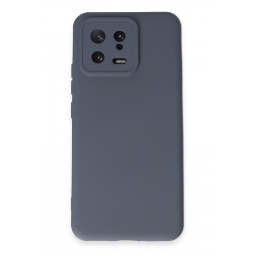 Newface Xiaomi Mi 13 Kılıf Nano içi Kadife Silikon - Gri Newface Xiaomi Mi 13 Kılıf Nano içi Kadife Silikon - Gri