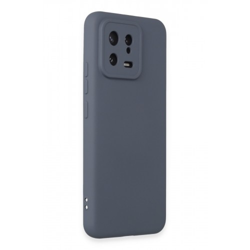 Newface Xiaomi Mi 13 Kılıf Nano içi Kadife Silikon - Gri Newface Xiaomi Mi 13 Kılıf Nano içi Kadife Silikon - Gri