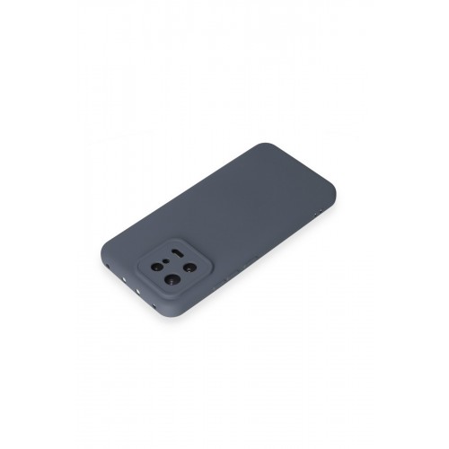 Newface Xiaomi Mi 13 Kılıf Nano içi Kadife Silikon - Gri Newface Xiaomi Mi 13 Kılıf Nano içi Kadife Silikon - Gri