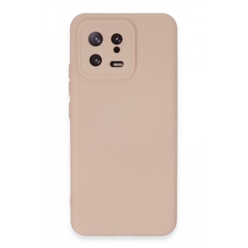 Newface Xiaomi Mi 13 Kılıf Nano içi Kadife Silikon - Pudra Newface Xiaomi Mi 13 Kılıf Nano içi Kadife Silikon - Pudra
