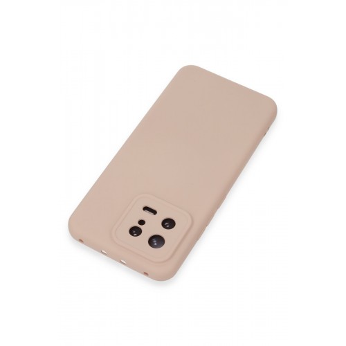 Newface Xiaomi Mi 13 Kılıf Nano içi Kadife Silikon - Pudra Newface Xiaomi Mi 13 Kılıf Nano içi Kadife Silikon - Pudra