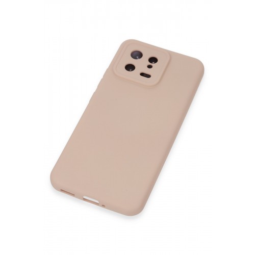Newface Xiaomi Mi 13 Kılıf Nano içi Kadife Silikon - Pudra Newface Xiaomi Mi 13 Kılıf Nano içi Kadife Silikon - Pudra