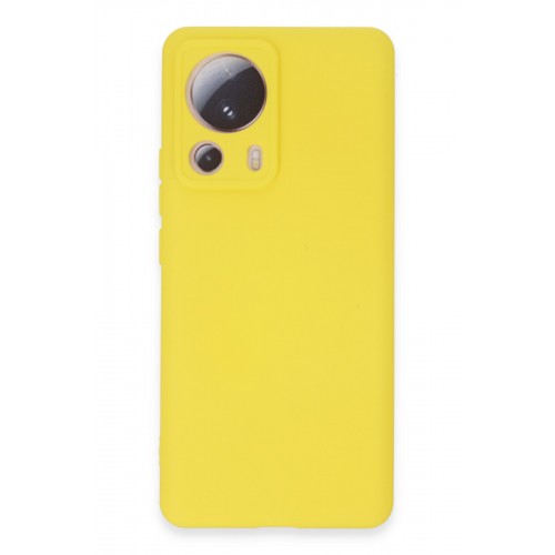 Newface Xiaomi Mi 13 Lite Kılıf Nano içi Kadife Silikon - Sarı Newface Xiaomi Mi 13 Lite Kılıf Nano içi Kadife Silikon - Sarı