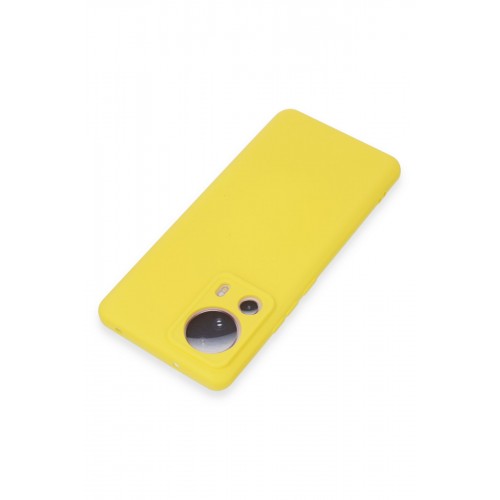 Newface Xiaomi Mi 13 Lite Kılıf Nano içi Kadife Silikon - Sarı Newface Xiaomi Mi 13 Lite Kılıf Nano içi Kadife Silikon - Sarı