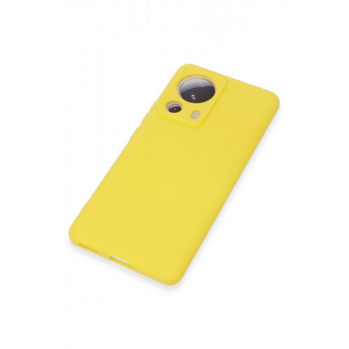 Newface Xiaomi Mi 13 Lite Kılıf Nano içi Kadife Silikon - Sarı Newface Xiaomi Mi 13 Lite Kılıf Nano içi Kadife Silikon - Sarı