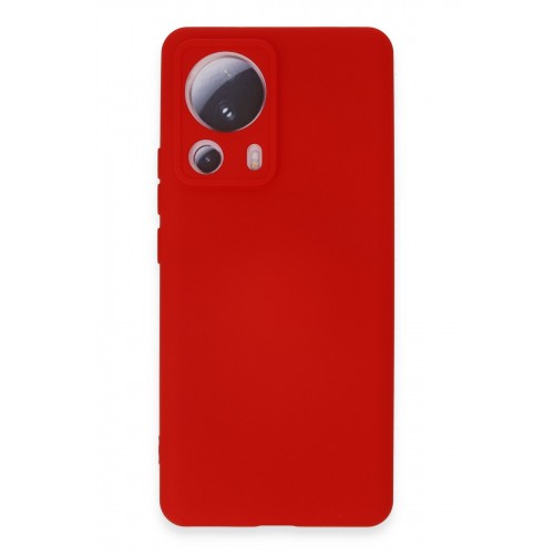 Newface Xiaomi Mi 13 Lite Kılıf Nano içi Kadife Silikon - Kırmızı Newface Xiaomi Mi 13 Lite Kılıf Nano içi Kadife Silikon - Kırmızı
