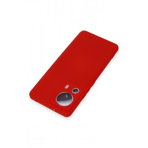 Newface Xiaomi Mi 13 Lite Kılıf Nano içi Kadife Silikon - Kırmızı Newface Xiaomi Mi 13 Lite Kılıf Nano içi Kadife Silikon - Kırmızı