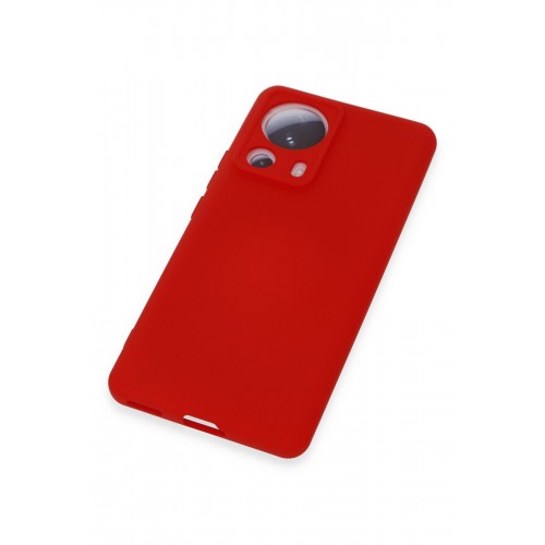 Newface Xiaomi Mi 13 Lite Kılıf Nano içi Kadife Silikon - Kırmızı Newface Xiaomi Mi 13 Lite Kılıf Nano içi Kadife Silikon - Kırmızı