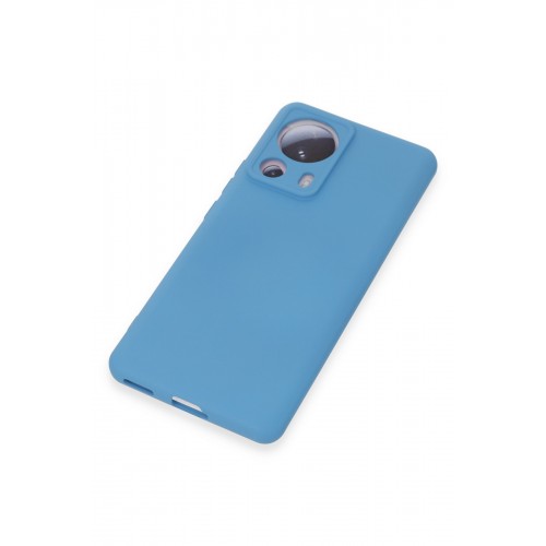 Newface Xiaomi Mi 13 Lite Kılıf Nano içi Kadife Silikon - Mavi Newface Xiaomi Mi 13 Lite Kılıf Nano içi Kadife Silikon - Mavi