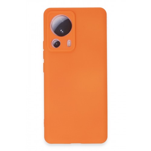 Newface Xiaomi Mi 13 Lite Kılıf Nano içi Kadife Silikon - Turuncu Newface Xiaomi Mi 13 Lite Kılıf Nano içi Kadife Silikon - Turuncu