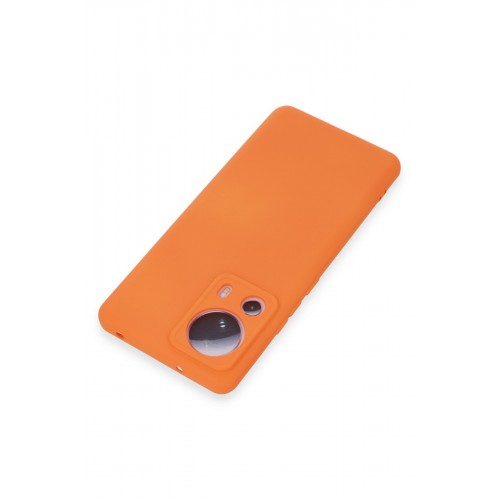 Newface Xiaomi Mi 13 Lite Kılıf Nano içi Kadife Silikon - Turuncu Newface Xiaomi Mi 13 Lite Kılıf Nano içi Kadife Silikon - Turuncu