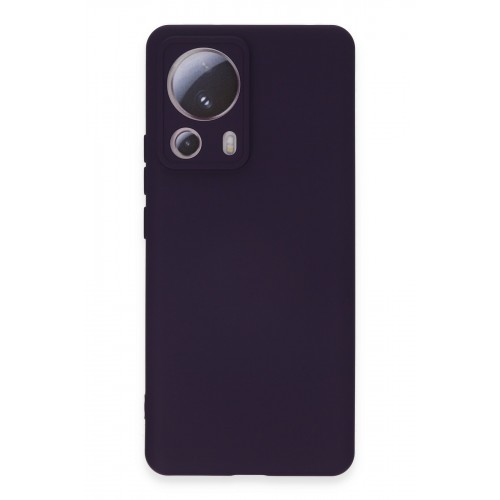 Newface Xiaomi Mi 13 Lite Kılıf Nano içi Kadife Silikon - Mor Newface Xiaomi Mi 13 Lite Kılıf Nano içi Kadife Silikon - Mor