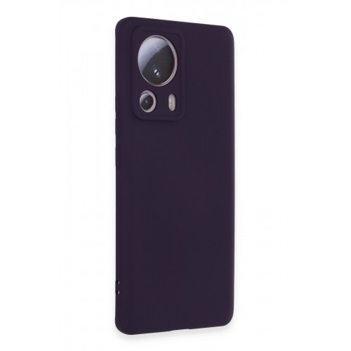 Newface Xiaomi Mi 13 Lite Kılıf Nano içi Kadife Silikon - Mor Newface Xiaomi Mi 13 Lite Kılıf Nano içi Kadife Silikon - Mor